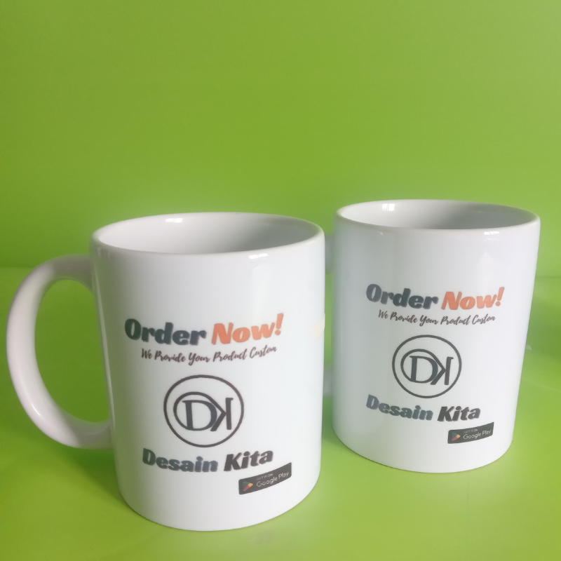 Custom Printed Ceramic Mug – “Desain Kita” Edition