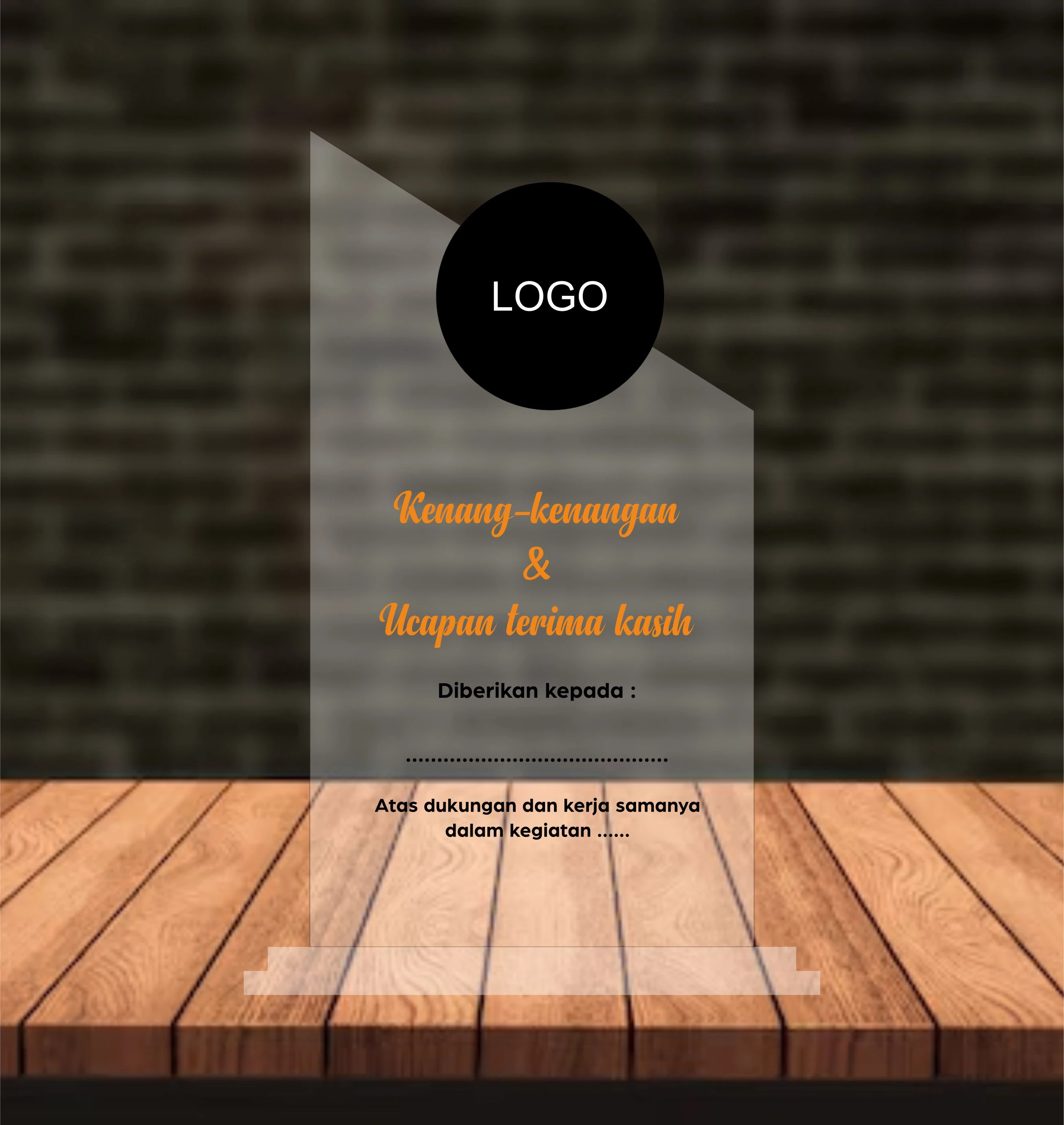 Plaque/Plakat TEMPLATE 012