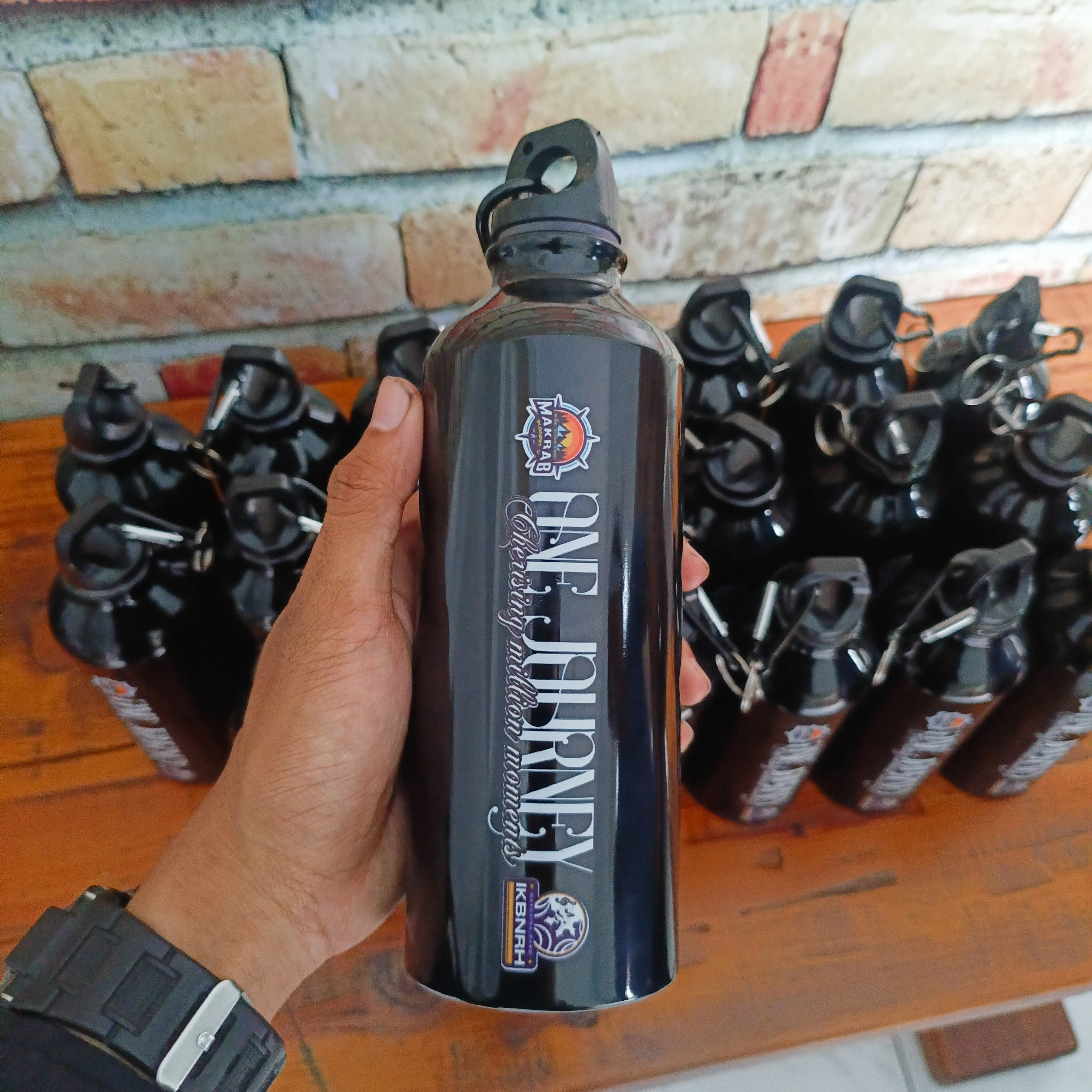 Sport Tumbler With Custom Print Black